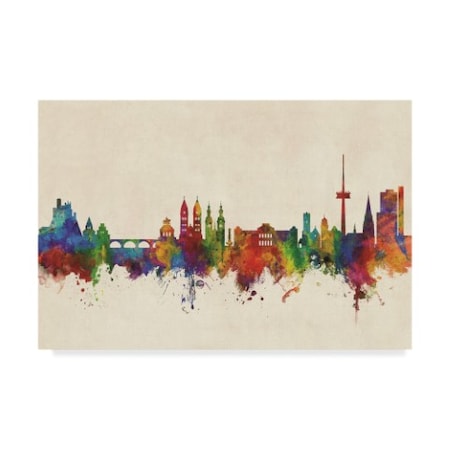 Michael Tompsett 'Koblenz Germany Skyline' Canvas Art,16x24